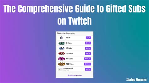 what do gifted subs do|Gifted Subs on Twitch: What are they and how do you。